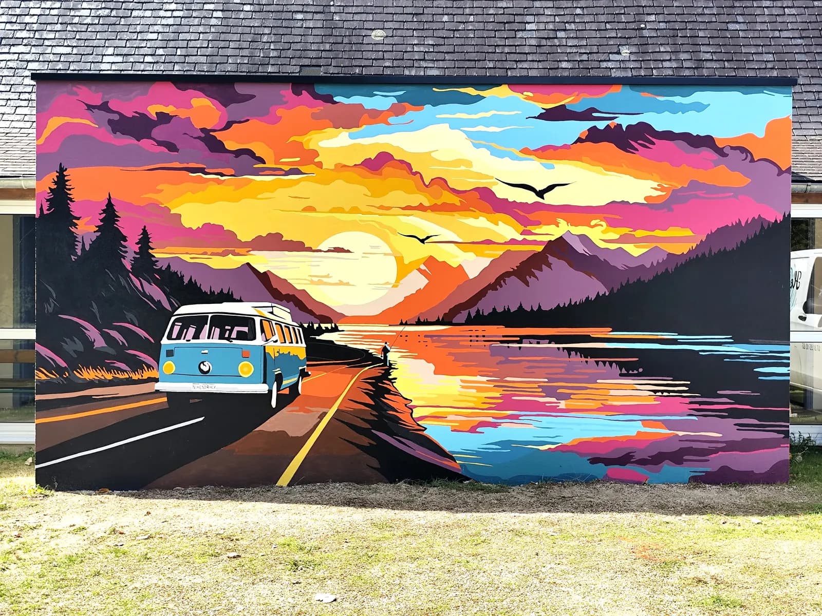 Fresque murale présentée sur le site Hendricx Peinture